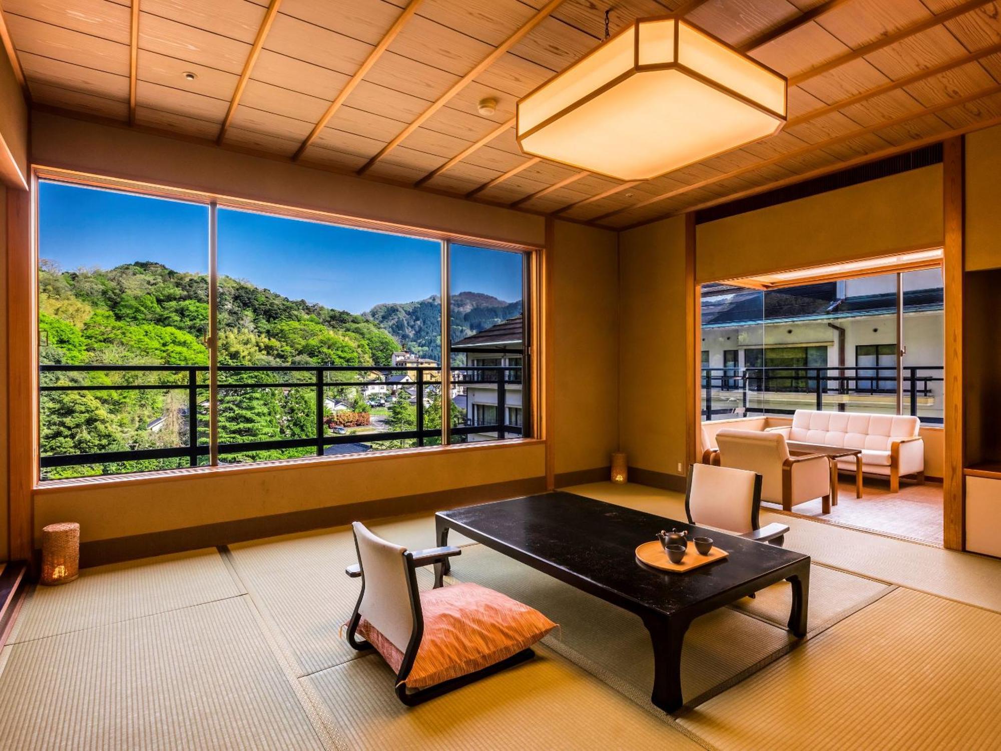 Misasa Ooedo Onsen Monogatari Premium Saiki Bekkan חדר תמונה